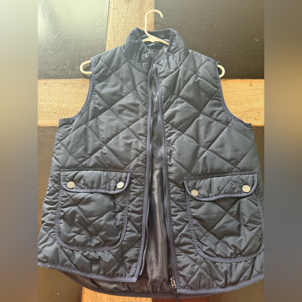 Aeropostale Navy Quilted Vest